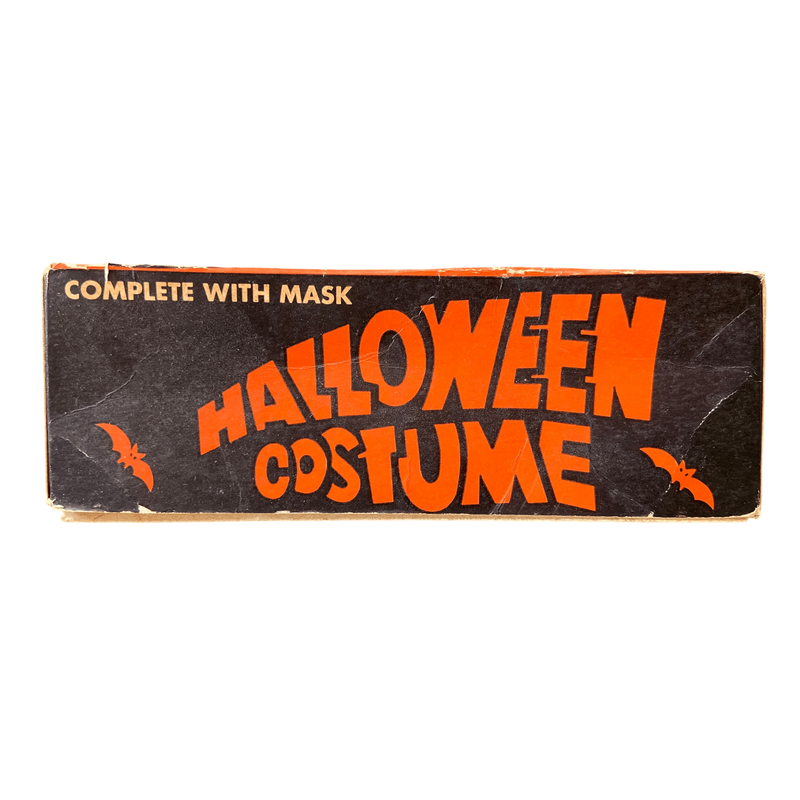 Rare 1960's Vintage Halloween Glow in the Dark Clown Mask & Costume from Spook Town by Ben Cooper, New York Size Large (12 - 14)Vintage FrogHalloween Dress Up