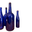 Selection of 6 Blue Coloured BottlesVintage Frog