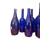 Selection of 6 Blue Coloured BottlesVintage Frog