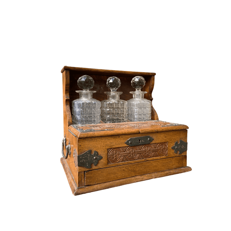 Tantalus Three Decanter’s In Oak CaseVintage Frog