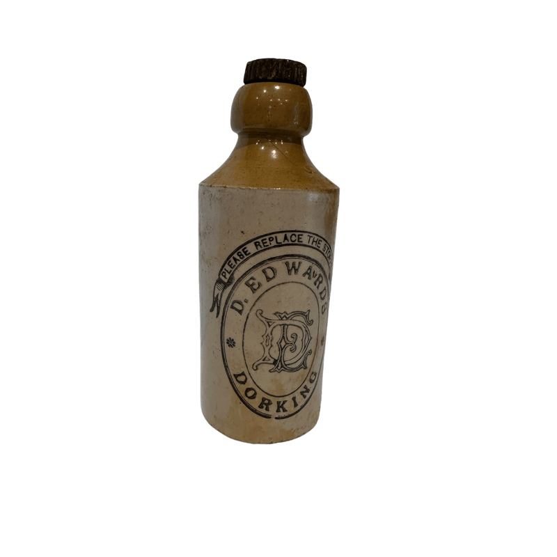 Vintage antique Ginger Beer Bottle by D.Edwards DorkingVintage Frog