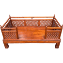 Vintage Asian Hardwood Large Daybed SofaVintage Frog