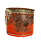 Vintage Copper Coal Bucket With Lion Head HandlesVintage Frog