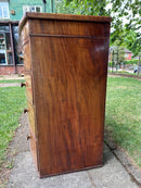 19th Century Mahogany Bow Fronted Chest of DrawersVintage Frog