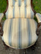 19th Century Mahogany Framed Upholstered Button Backed Saloon ChairVintage Frog