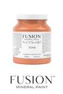 Coral, fusion mineral paint furniture paint UK England supplier stockist