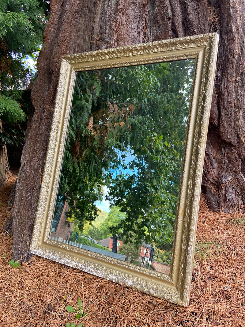 Antique Gilt Framed Wall Hanging Mirror
