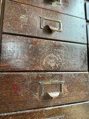 Antique 1900s Oak Wabash Filing Cabinet With 24 Filing DrawersVintage FrogFurniture