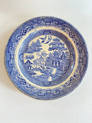 Antique Blue and White Willow Pattern Small Semi China Oriental Pattern Plate (2 of 2)Vintage FrogFurniture