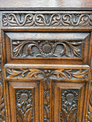 Antique Carved 19th Century Corner CupboardVintage FrogFurniture