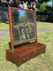 Antique Edwardian Dressing Table Mirror With DrawersVintage FrogFurniture