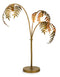 Antique Gold Palm Leaf Table LampVintage FrogLighting
