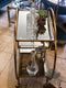 Antique Style Round Gold Leaf Metal Bar Drinks Trolley with Mirror ShelvesVintage FrogDrinks Trolley