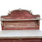 Antique Victorian Chiffonier Sideboard, Painted in A Heavily distressed and Patinated Terracotta Red ColourVintage Frog