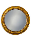 Antiqued Gold Rounded Framed Convex MirrorVintage FrogMirror