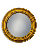Antiqued Gold Rounded Framed Medium Convex MirrorVintage FrogMirror
