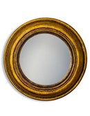 Antiqued Gold Rounded Framed Small Convex MirrorVintage FrogMirror