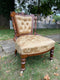 Beautiful Small Low Victorian Bedroom Saloon Chair With Inlay DetailsVintage FrogFurniture