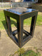 Black Oriental Plant Stand Side Table with Stone TopVintage Frog