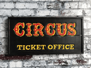 Black & Red "Circus Ticket Office" SignVintage Frog W/BVintage Item