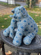Blue and White Large Elephant Soft Ornamental Cushion DecorVintage FrogFurniture