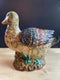 Ceramic Hand Painted Duck Figure OrnamentVintage FrogFurniture