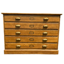 Contemporary Oak Planners Architect Chest Of DrawersVintage Frog