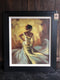 Contemporary Original Framed Painting on Canvas of a Flamenco DancerVintage FrogVintage Item