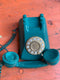 Contemporary Vintage Style Blue Landline TelephoneVintage FrogFurniture