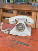 Contemporary Vintage Style White Landline TelephoneVintage FrogFurniture