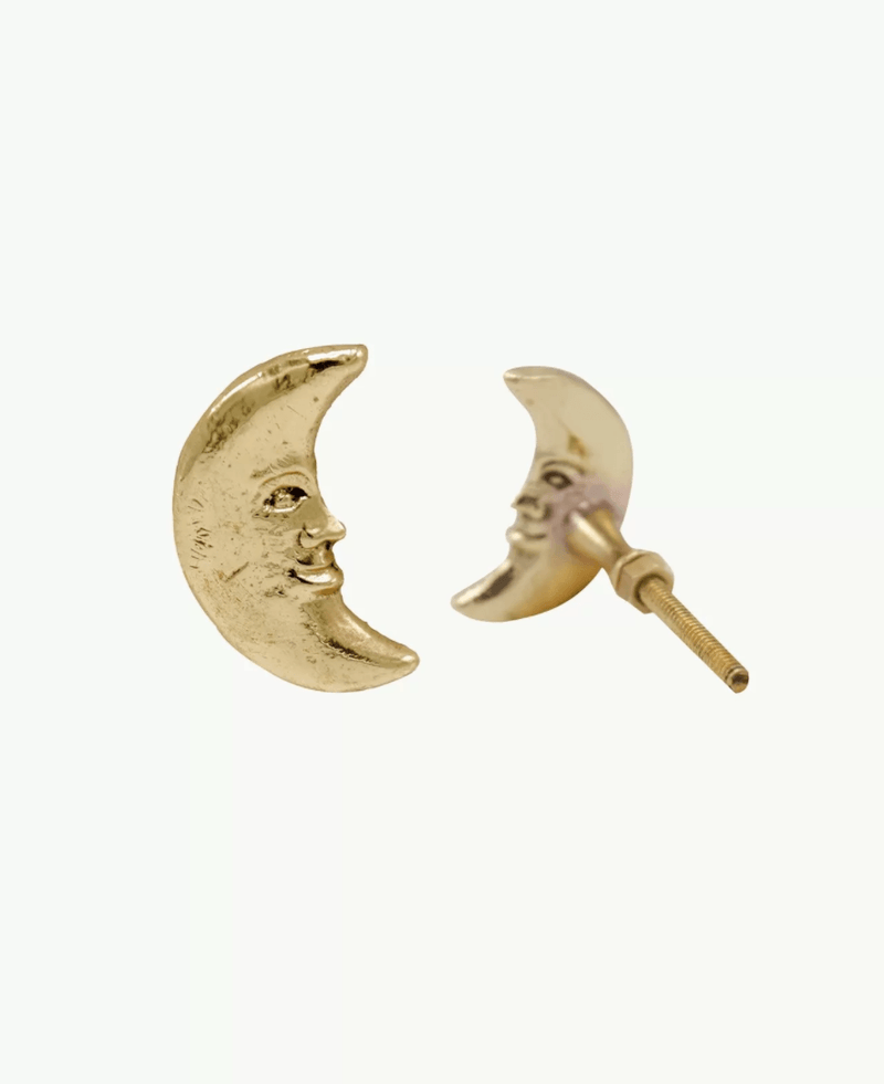 Crescent Moon Knob Left, Brass Cabinet Handle, Furniture DecorDoing GoodsCabinet Handles