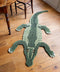 Crocodile Rug, Hand Made Animal Kingdom Sheep Wool Floor CoveringDoing GoodsRug