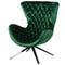 Dark Green Button Backed Curved ChairVintage FrogBrand New