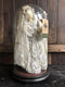 Delicate Intricate Vintage Lace Doll Dress Under Glass Dome KloshVintage FrogVintage Item
