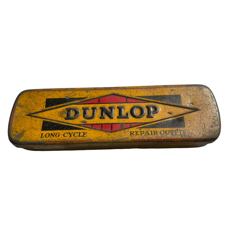 Dunlop Long Cycle Repair Outfit Vintage Bike Tyre Repair Kit TinVintage FrogTins