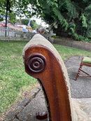 Early 20th Century Upholstered Slipper Bedroom ChairVintage Frog