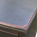 Ebonised Victorian Bow Fronted Chest of Drawers With Brass HandlesVintage Frog