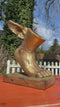 Antique Effect Gold Coloured Winged Foot Planter Vase
