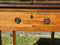 Edwardian Fold Out Card Table With Lined Felt and Tapered Legs On Brass CastorsVintage FrogFurniture