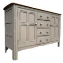 Ercol Taupe Grey Painted Sideboard With Four Drawers And Two CupboardsVintage FrogHand Painted Furniture