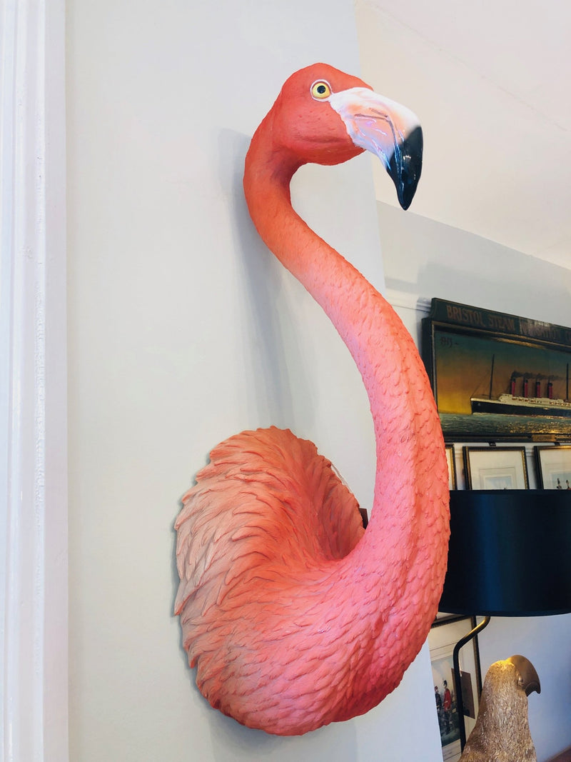 Flora The Wall Mounted Flamingo BustVintage FrogBrand New