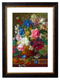 Floral Vibrant Still Life - Referencing Antique 1900s Flower Arrangement Artwork Print. Framed Wall Art PictureVintage Frog T/APictures & Prints