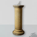 Fluted Sundial Column - Stone Garden DecorVintage Frog E/G/SGarden Decor