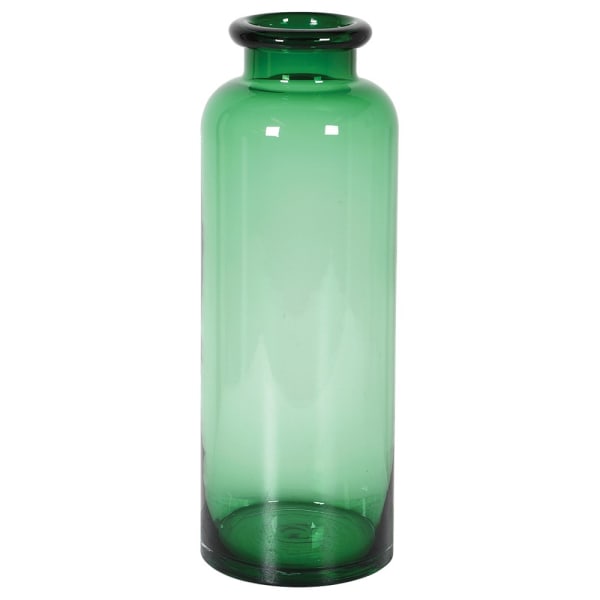 Forest Green Bottle VaseVintage Frog C/H