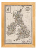 Framed Map Of The British Isles Print - Referenced From An Original 1800s MapVintage FrogPictures & Prints