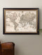 Framed Map Of The World Print - Referenced From An Original 1800s MapVintage FrogPictures & Prints