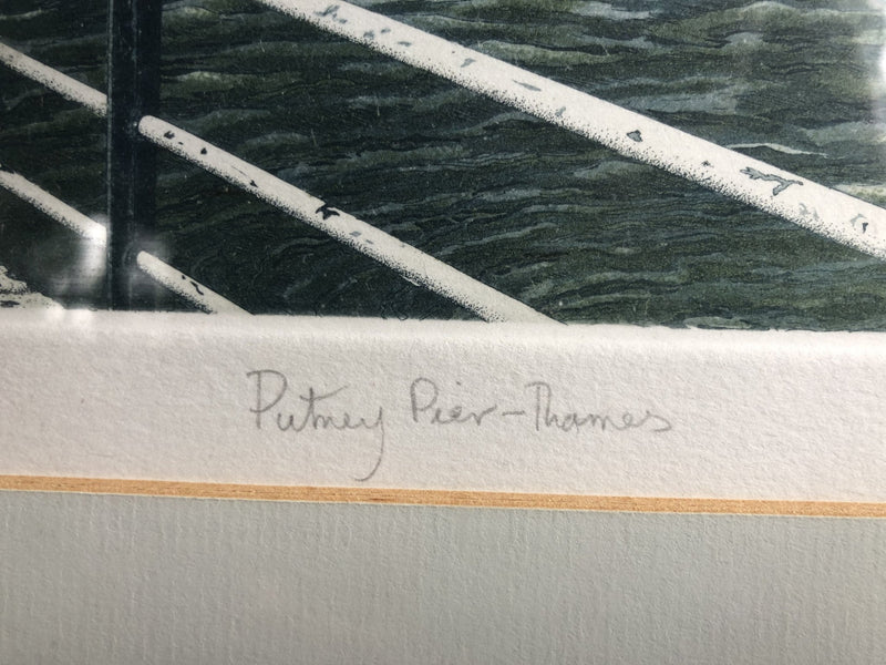 Framed Pint of Putney Pier Framed PictureVintage FrogVintage Item