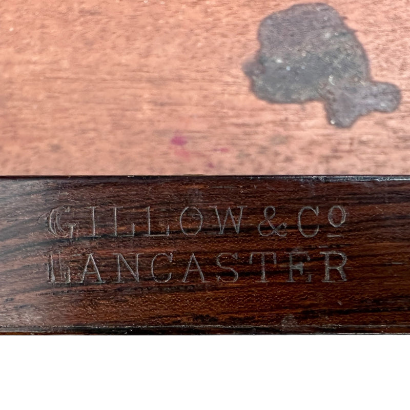 Gillow & Co Envelope Fold Out Card Table in Rosewood Veneer (Fir Restoration)Vintage Frog