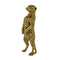 Gold Colour Eddie The Meerkat FigureVintage Frog W/VDecor