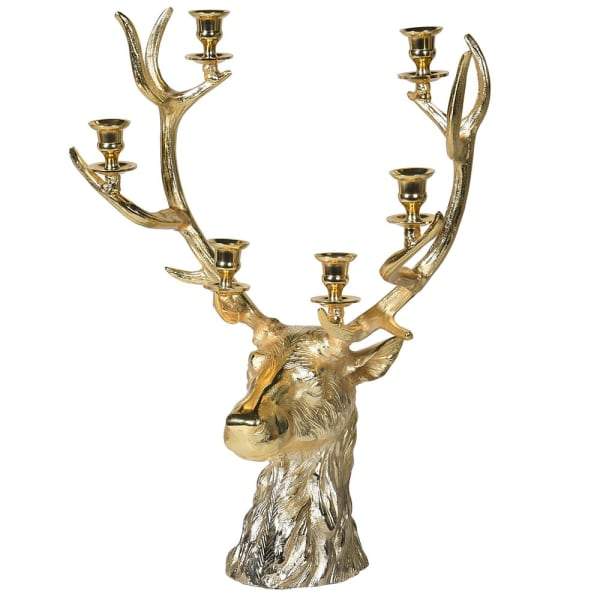 Gold Colour Reindeer Candle HolderVintage FrogCandle Holder